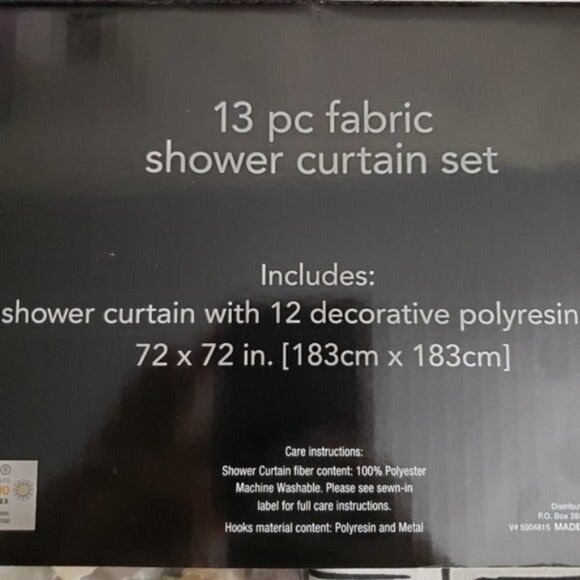 Chirstmas Holiday White & Green Jolly Truck 13-Piece Shower Curtain Set - Picture 7 of 7